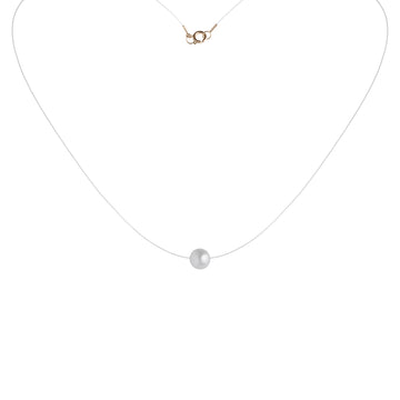 Colar Luciana Sagioro de Náilon com Perola em ouro TIVOLI 18k